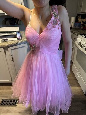 Pink Mini Hoco dress